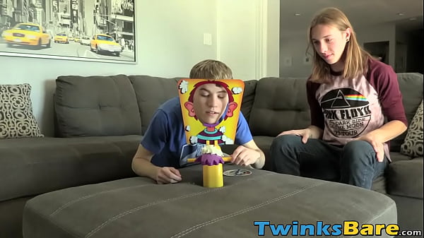 Image Bottom boy twink receives thick cock in the ass and cums