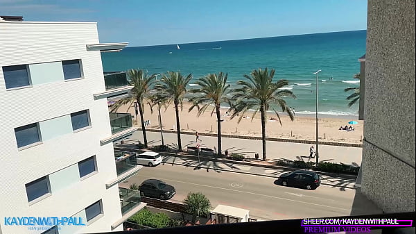 Image Fitness amateur couple fucking on the balcony. Public Sex