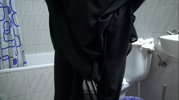 Image A horny Turkish muslim cuckold wife has sex in public toilet with african immigrant