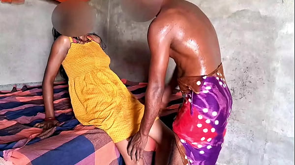 Image My hot sexy wife hard yellow skirt hard fuck and fierce fuck in village cut