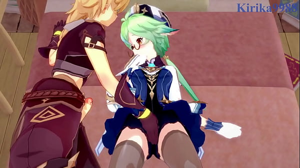 Image Sucrose and Hu Tao and Aether intense sex. - Genshin Impact Hentai
