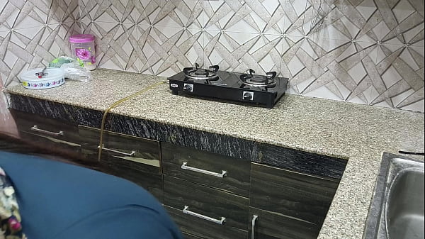 Image Stepmom seduces her stepson for the hardcore fucking in the kitchen in hindi audio