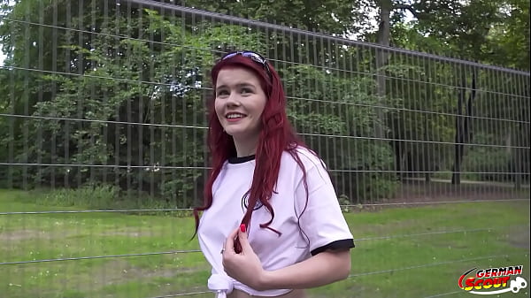 Image GERMAN SCOUT - Redhead Football Fan Mia May Pickup for Public Anal Fuck at Public Viewing