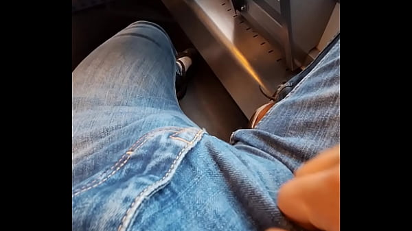 Image RISKY! - I take my Dick out on the Train - Masturbating in public train - Wertert009