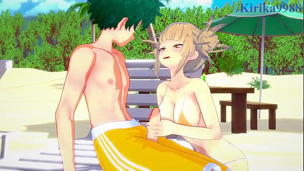 Image Himiko Toga and Mitsuki Bakugo and Izuku Midoriya intense sex. - My Hero Academia Hentai