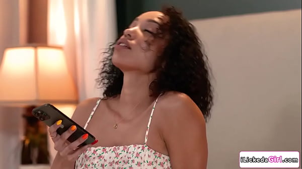 Image Blonde college babe pussy licking ebony lesbian roommate