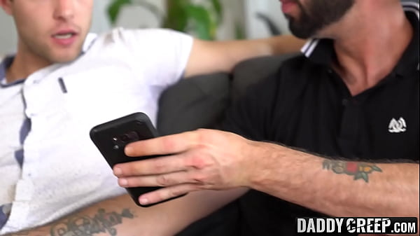 Image Stepdad giving tips and training his son for a good fuck