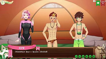 Image Game: Friends Camp path 2, part 14 - changing boxers with Taiga (russian voiceover)