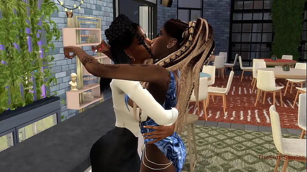 Image Lesbian picks up a bartender and fucks her hard in the club