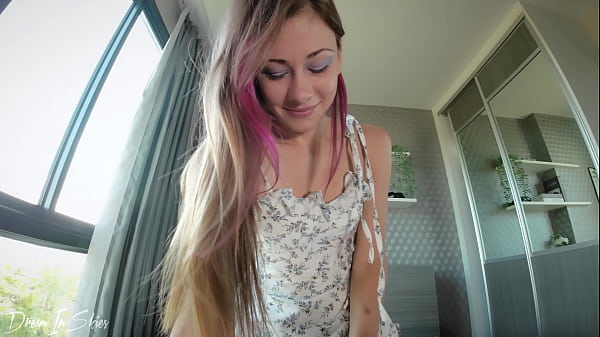 Image A Girl in a Sundress Rides a Dick and Swallows Cum