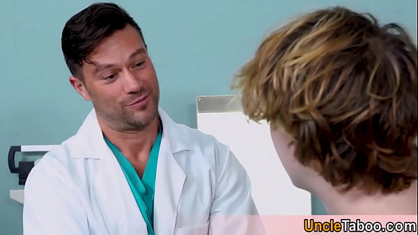Image Cute teen seeking help from the sexy doctor and looks like he will get just what he need