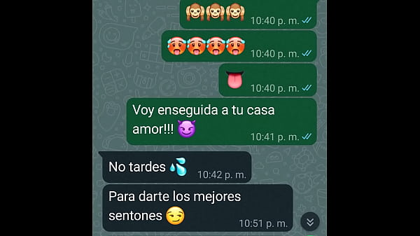 Image Caliento a mi NOVIA por WhatsApp y me termina dando un par de Sentones