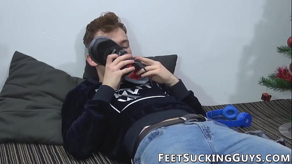 Image Teen guys perfect feet licked and cock sucked before anal