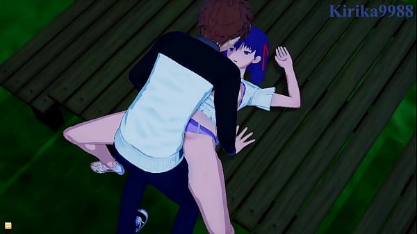 Image Sakura Matou and Rider and Shirou Emiya intense sex. - Fate/stay night Hentai