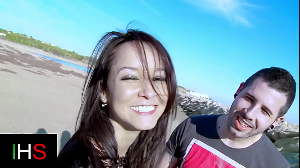 Image Sexy brunette hot girl fucks on the beach also taking it in the ass