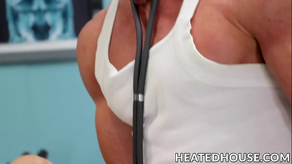Image Doctor drills asshole with tongue before pounding him hard