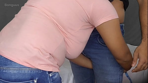 Image Lady Tailor touches my Dick then I fucked her Cum on her leg