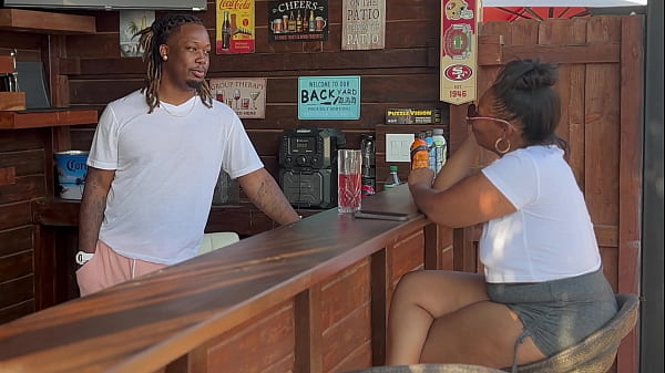 Image Friendly Conversation Turn into a Meet up after Lonely Stranger Meets a Bar Tender She&rsquo_s into Things Turn Into A Quick Bed Room Fuck
