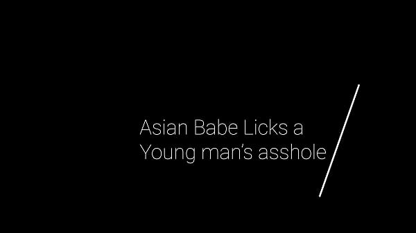 Image Asian Babe Licks a Young man&rsquo_s asshole