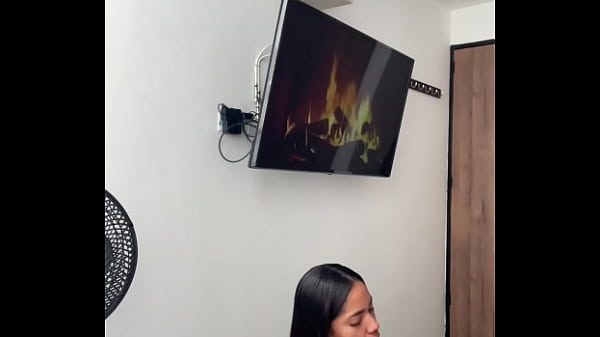 Image cute brunette enters her stepbrother's room and gives him a sloppy blowjob -amateur couple- nysdel