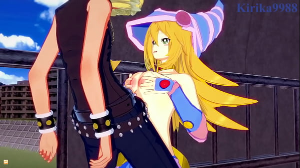 Image Dark Magician Girl and Yugi Mutou intense sex. - Yu-Gi-Oh! Duel Monsters Hentai