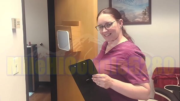 Image Guy goes into doctor's office for a checkup and fucks big-tittied nurse | MileHiCouple5280