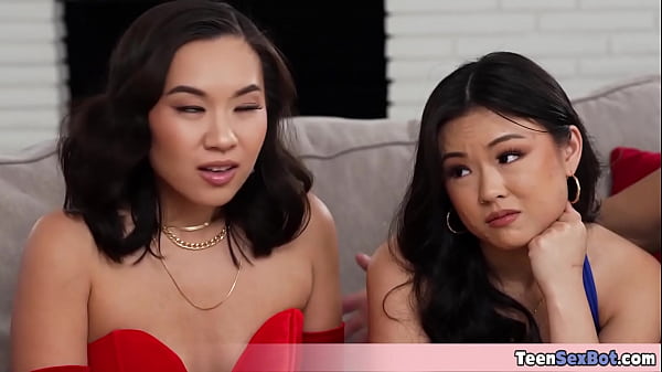 Image Two asian teens fucked by tricky magicians and looks like they are really enjoying this