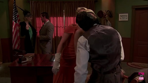 Image There is a group sex party in the office of a gentleman from the 1920s