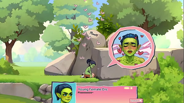Image Horny Nature | young female orc face-sitting a young lucky boy | game review
