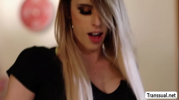 Image Gorgeous Trans babe Casey Kisses gets barebacked