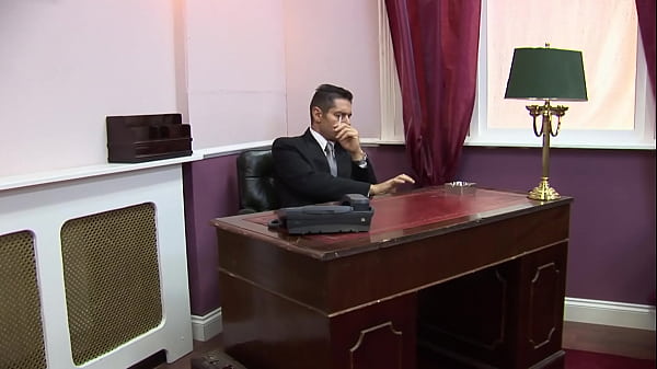 Image Slutty blonde secretary fucked on table