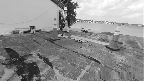 Image Slut Wife Fucks Roofer to Stop Her Leaking Roof