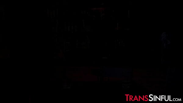 Image Small tits tranny goddess Eva Maxim fucks kinky girl hard