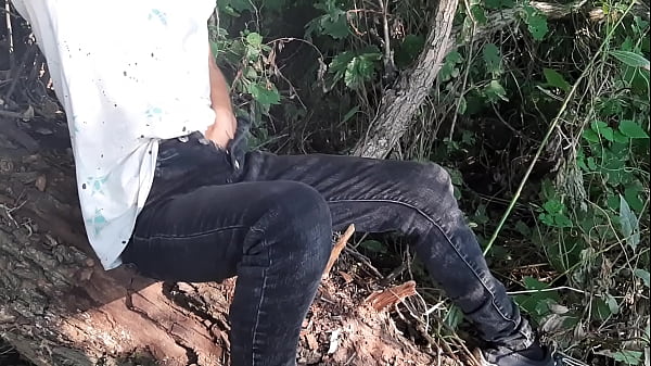 Image Risky female masturbation in clothes outdoors in the forest - Girls fly orgasm