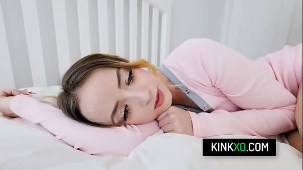Image Hot blonde stepdaughter Maria Kazi tries different costumes for Halloween and fucks with stepdad