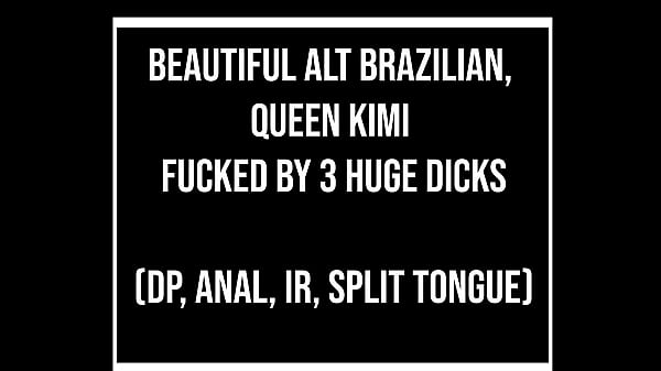 Image Beautiful slim alt Brazilian, Queen Kimi fucks 3 huge dicks (DP, Anal, 3on1, gapes, dirty talk, BBC) OB339