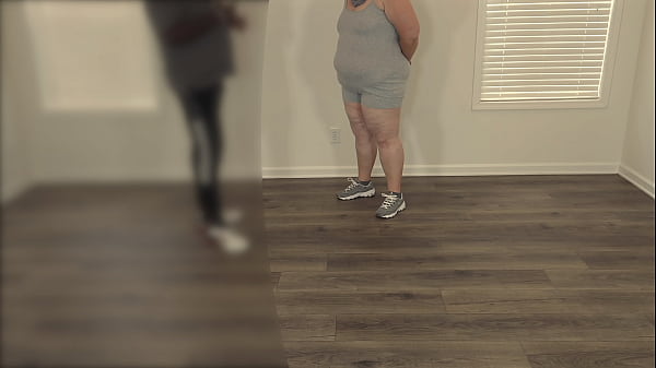 Image Fat ass busty milf white girl working out in leggings met black guy in public and get pussy fingering, hardcore fucking and creampie