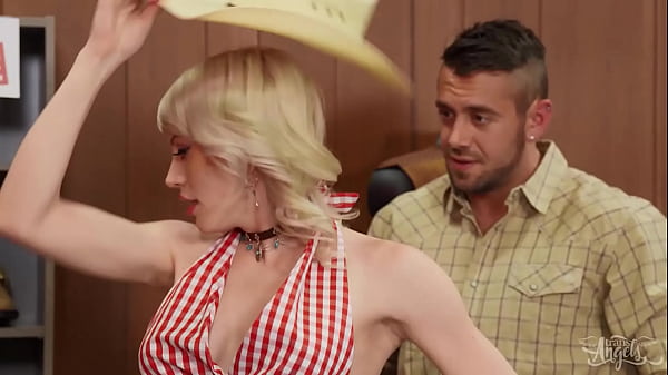 Image Izzy Wilde Looks Stunning In Her Short Denim Skirt & Cowboy Boots As She Flirts With Handsome Dante  - TRANSANGELS