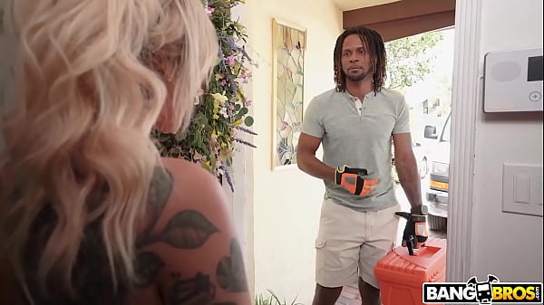Image BANGBROS - Kali Roses Uses Her Curvy Body To Pay The Repairman Jay Bangher After He Finishes His Work