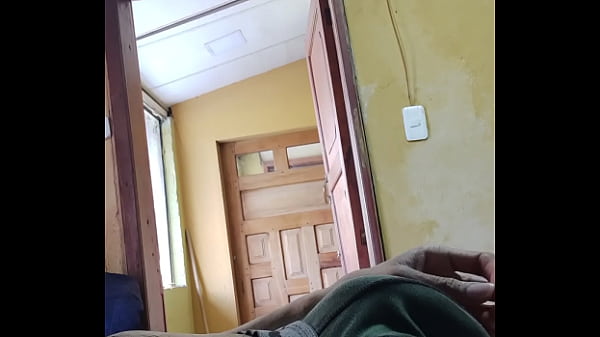 Image Masturbating my cock with the door open.