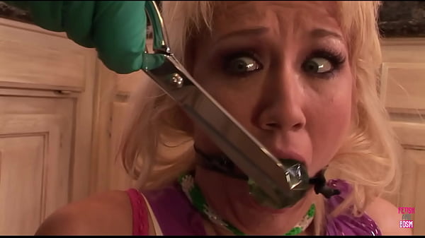Image The busty housewife readily accepts the long shaft of the muscular guy in the kitchen