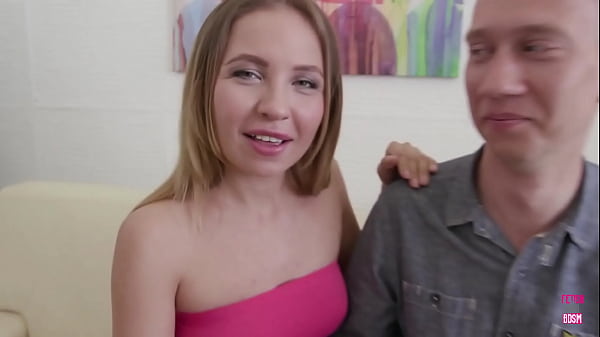 Image A husband holds his slim wifes hands while an unknown guy drills her pussy