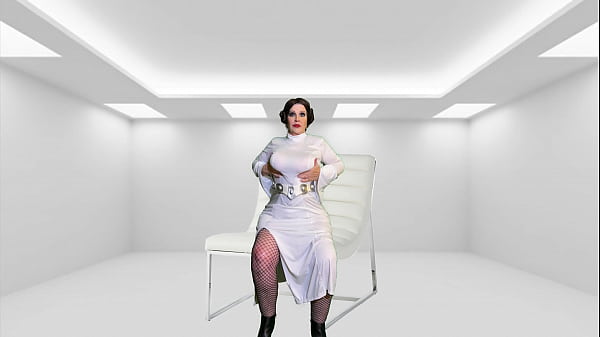 Image Granny Princess Leia's Dark Side Finger Fuck & Cum