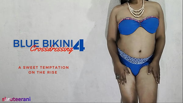Image BLUE BIKINI PART 4 - CROSSDRESSING BY INDIAN SHEMALE