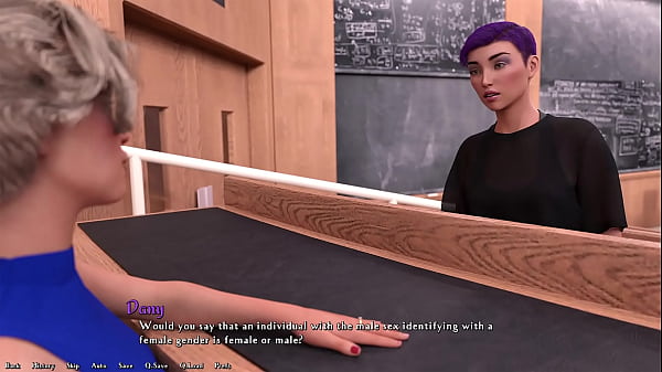 Image Being A DIK #33 - Hot Busty Psychology Teacher Gives Me A Hot Footjob In Class And Switches To Handjob When One Of Her Feminist Students Comes To Ask A Question While I Cum Under The Table
