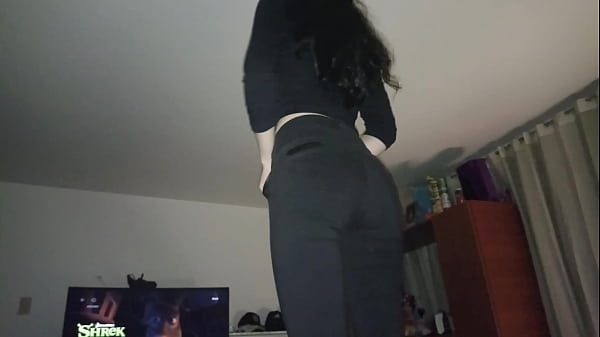 Image Laura's amateur being fucked in tight pants.