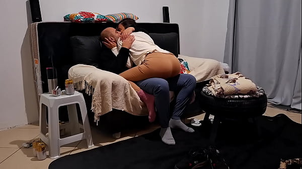 Image Natural sex between lovers in various positions on the sofa