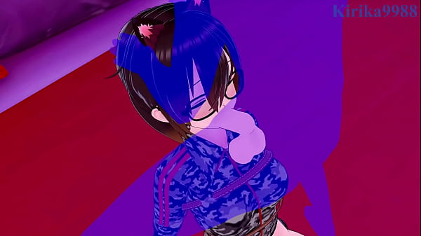Image Roboco-san and Uruha Rushia intense sex. - Hololive VTuber Hentai