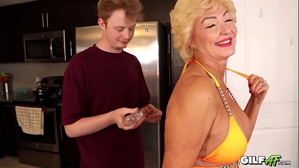 Image 70 year Old GILF Seka Greased up and FUCKED HARD - GILFAF