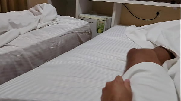 Image Sharing a hotel room with my stepmother. Stepson caught stepmom masturbating